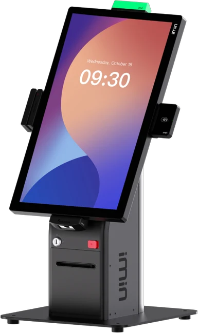 Kiosk samoobsługowy iMin Crane Mini z ekranem 16 cali