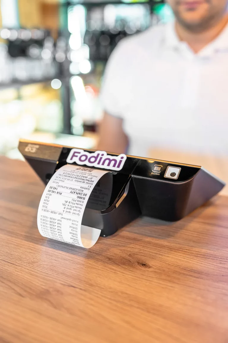 Wydruk paragonu na Sunmi D3 Mini z systemem Fodimi
